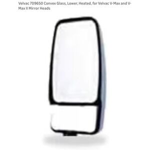 Velvac 709650 Lower Heated Convex Mirror Glass V-Max V-Max II 8x4 LH RH Truck RV